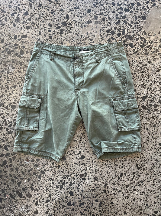 Green Cargo Shorts - 32W