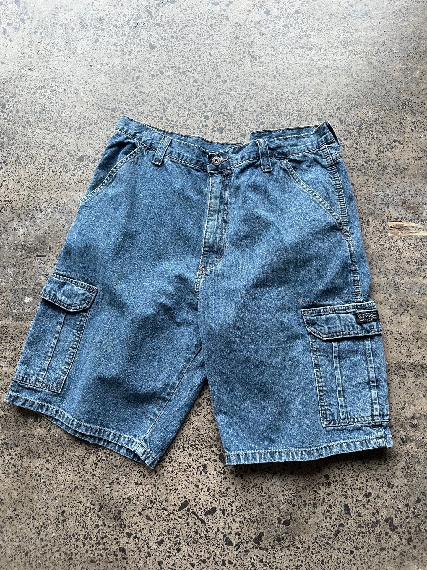 Wrangler Dark Wash Denim Jorts - 34W