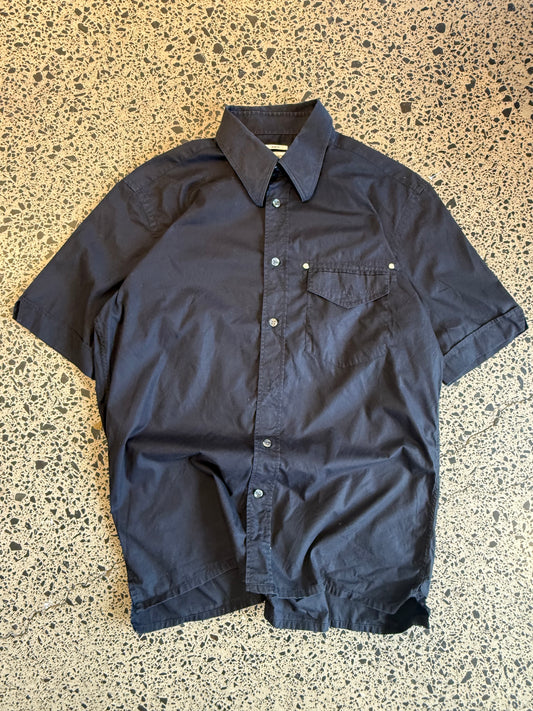 Black Versace Short Sleeve Shirt - L