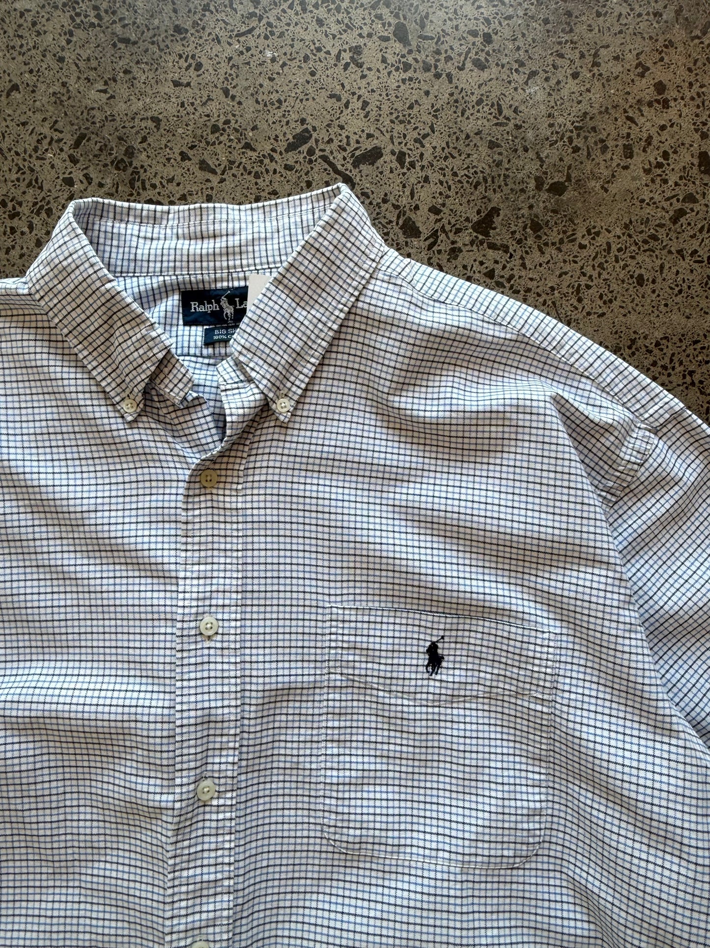 Ralph Lauren Polo Button Up Shirt 100% Cotton - XL