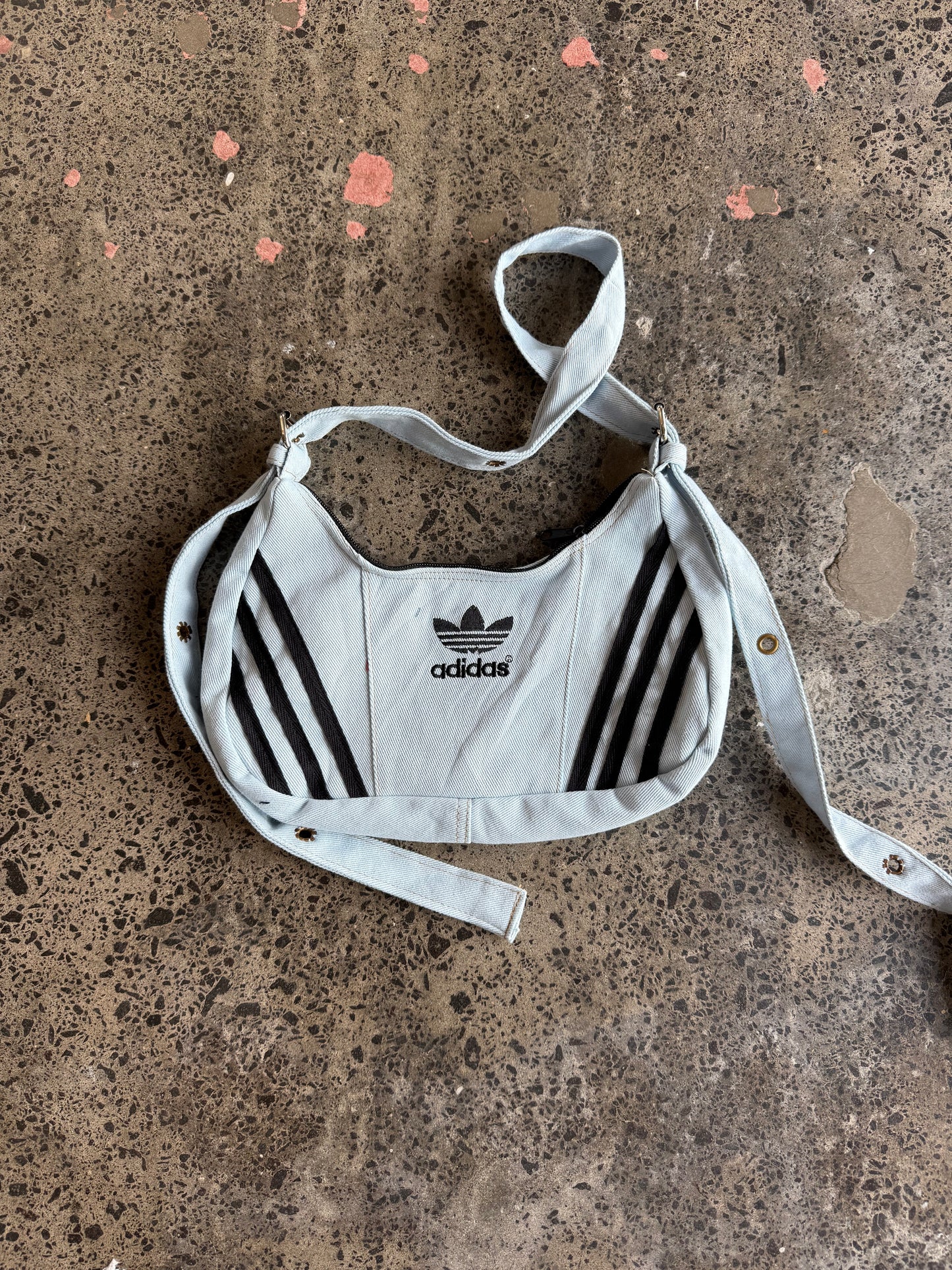 Blue Denim Adidas Rework Handbag