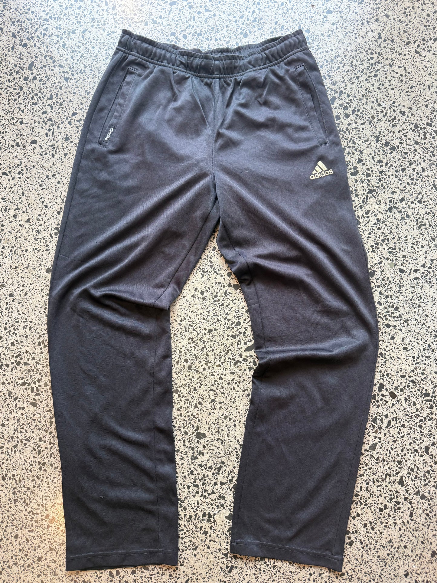 Black & Gold Adidas Trackies - M