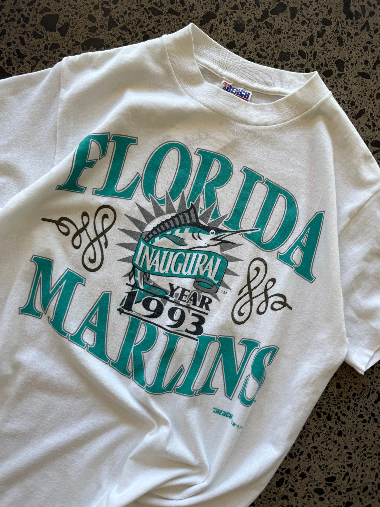 90's Florida Marlins Graphic T-shirt - M