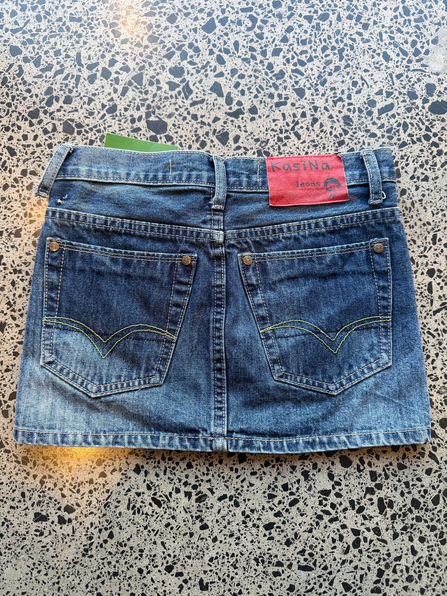 Kasina Korean Denim MIni Skirt - 2XS