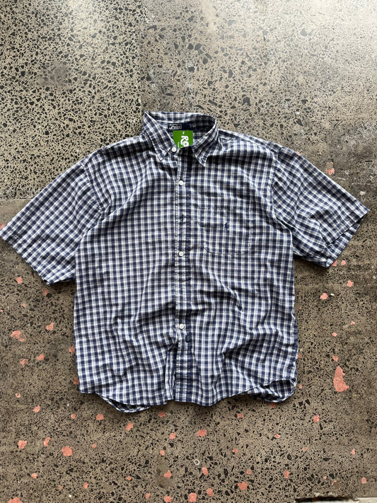 Blue Checkered Ralph Lauren Button Up - XL