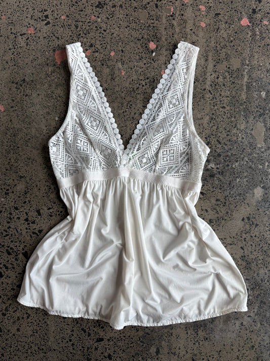 White Thick Strap Cami - XL