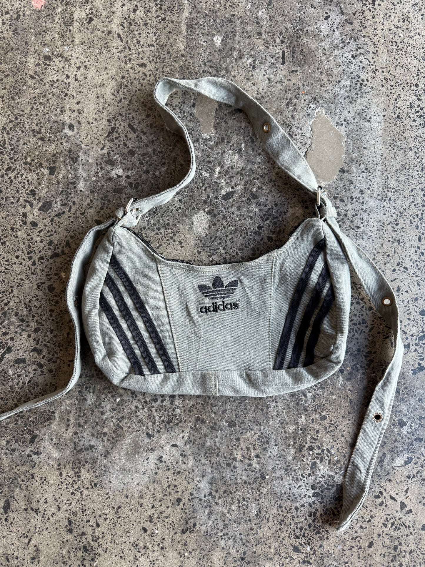 Grey Adidas Rework Handbag