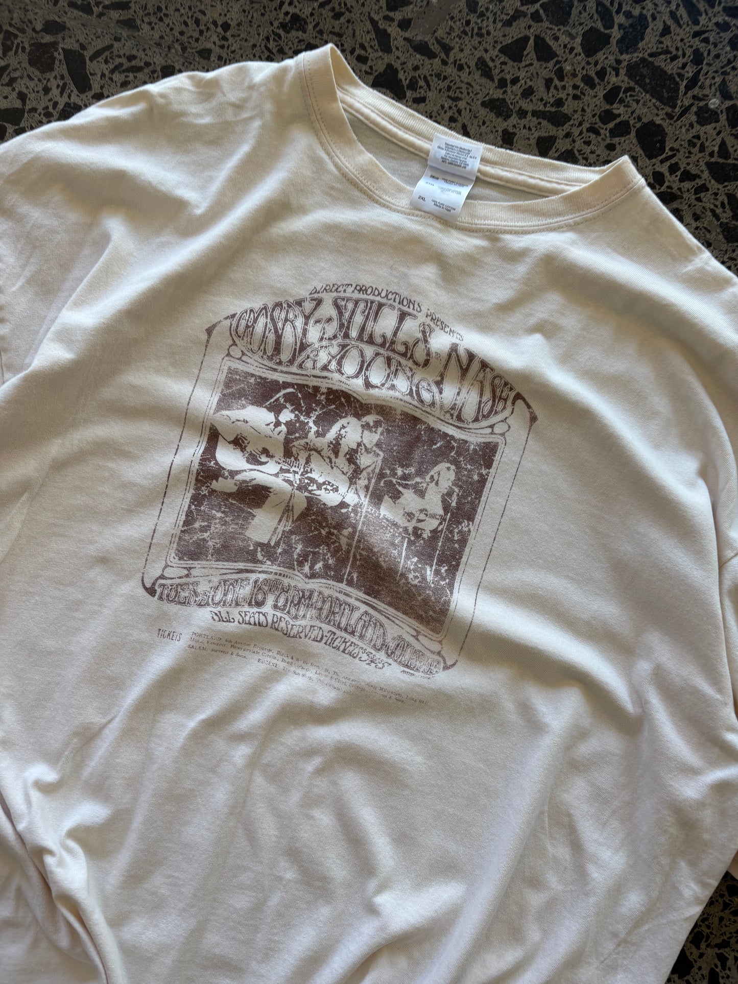 Crosby Stills Nash & Young Band Tee - 2XL