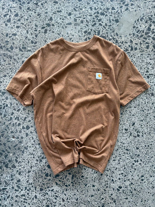 Brown Carhartt Pocket T-shirt - M