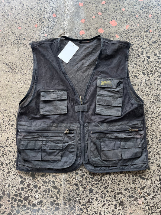 Black Utility Vest - 2XL