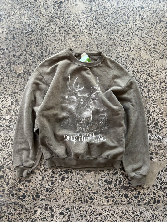 Deer Hunting Animal Crewneck - M