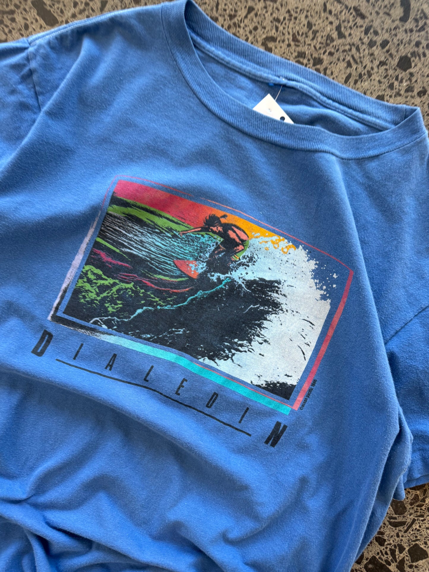 80's 'Dialed In' Surf tee -  L