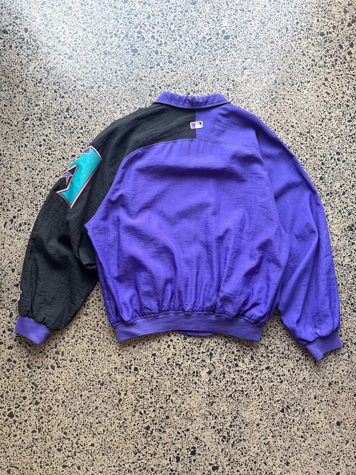 90's Rare Arizona Diamonds Starter MLB Jacket - L