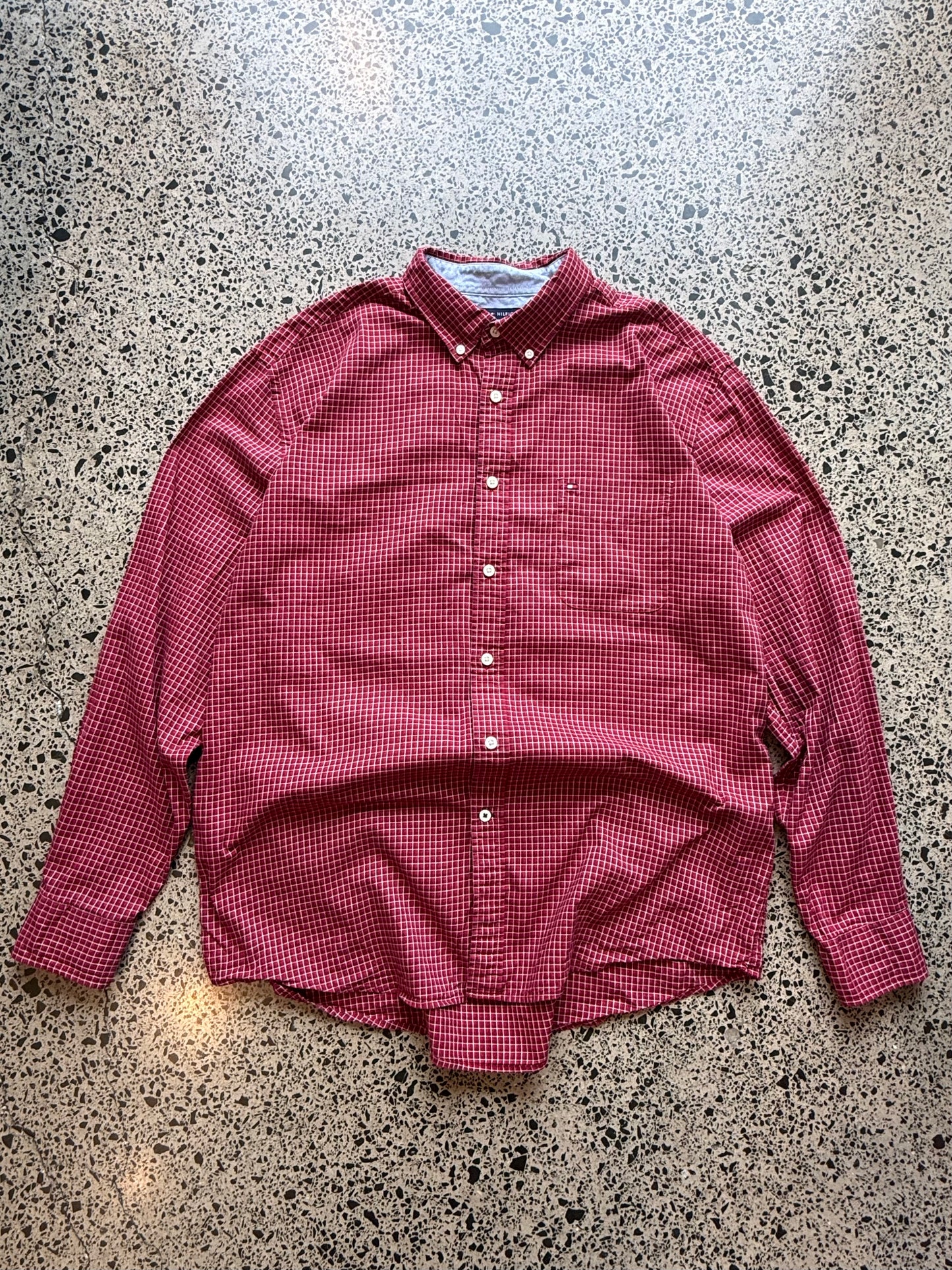Tommy Hilfiger Checkered Button Up Shirt - XL