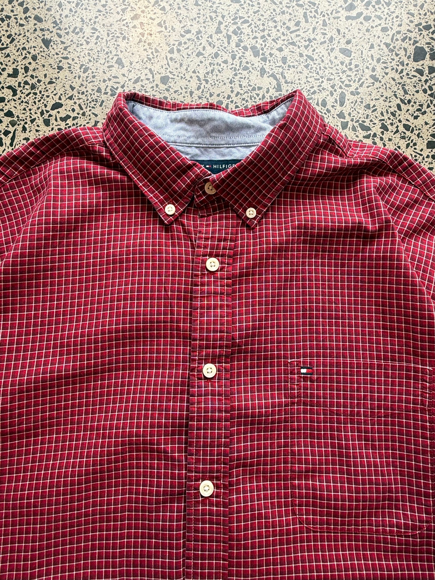 Tommy Hilfiger Checkered Button Up Shirt - XL