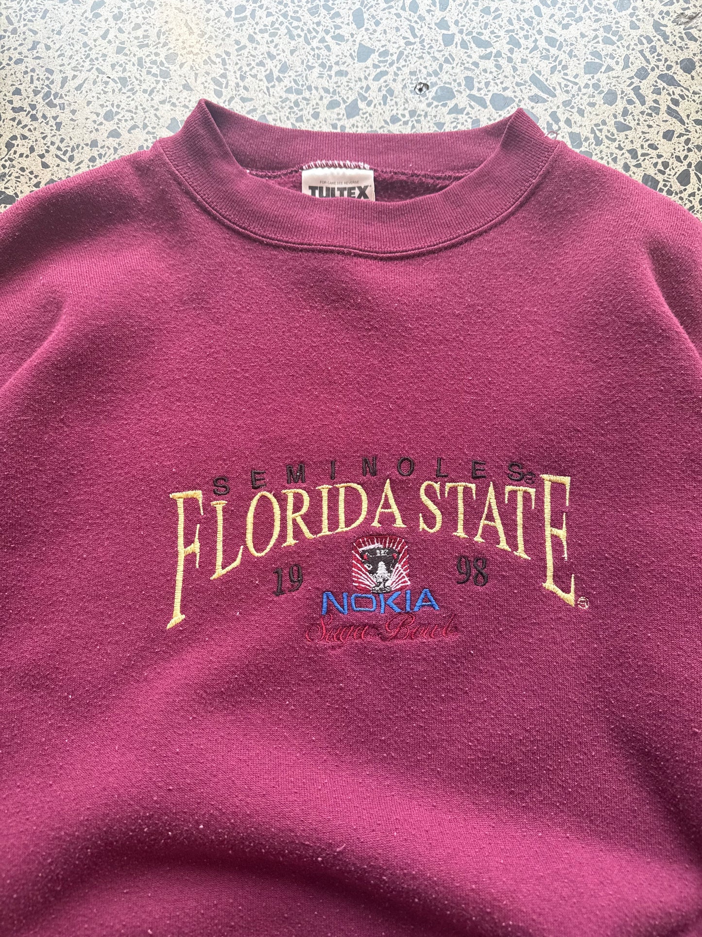 1998 Florida State University Crewneck Jumper - M