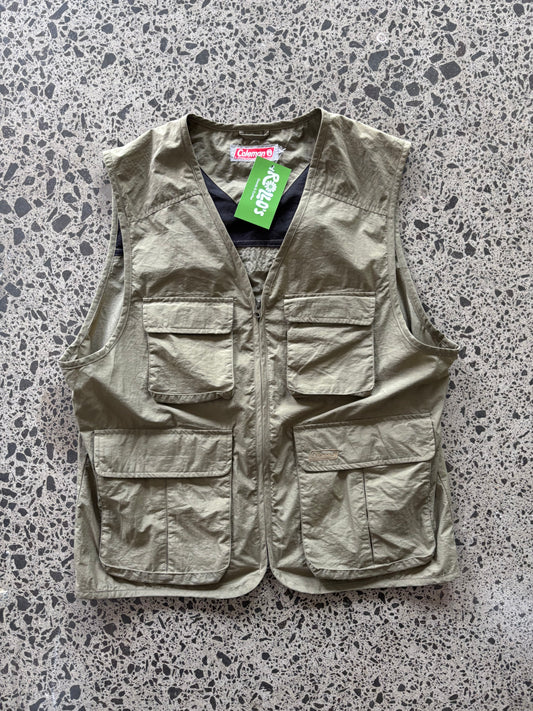 'Coleman' Green Utility Vest - L