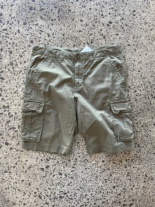 Green/Brown Cargo Shorts 36W