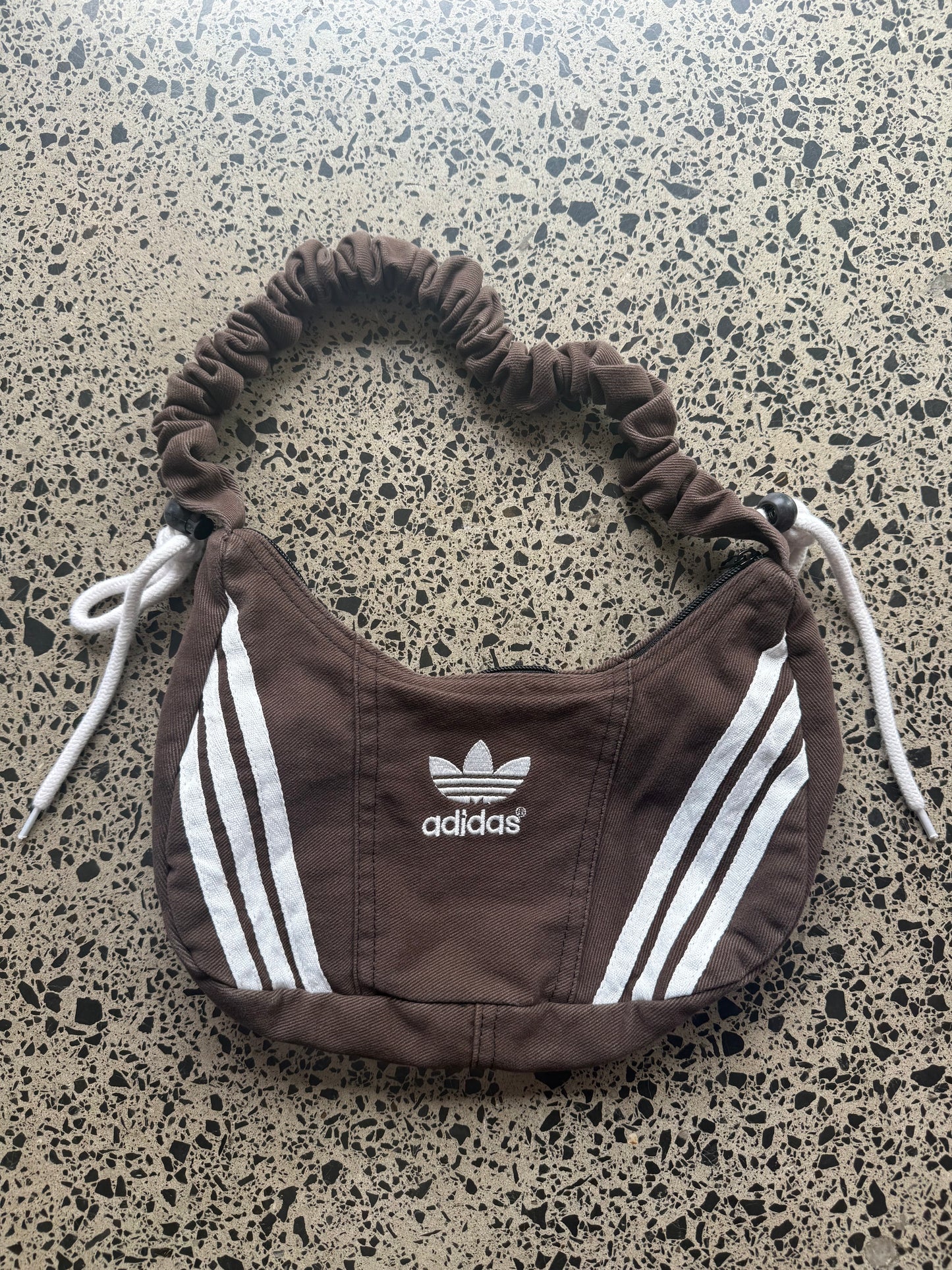 Dark Brown Adidas Rework Shoulder Bag
