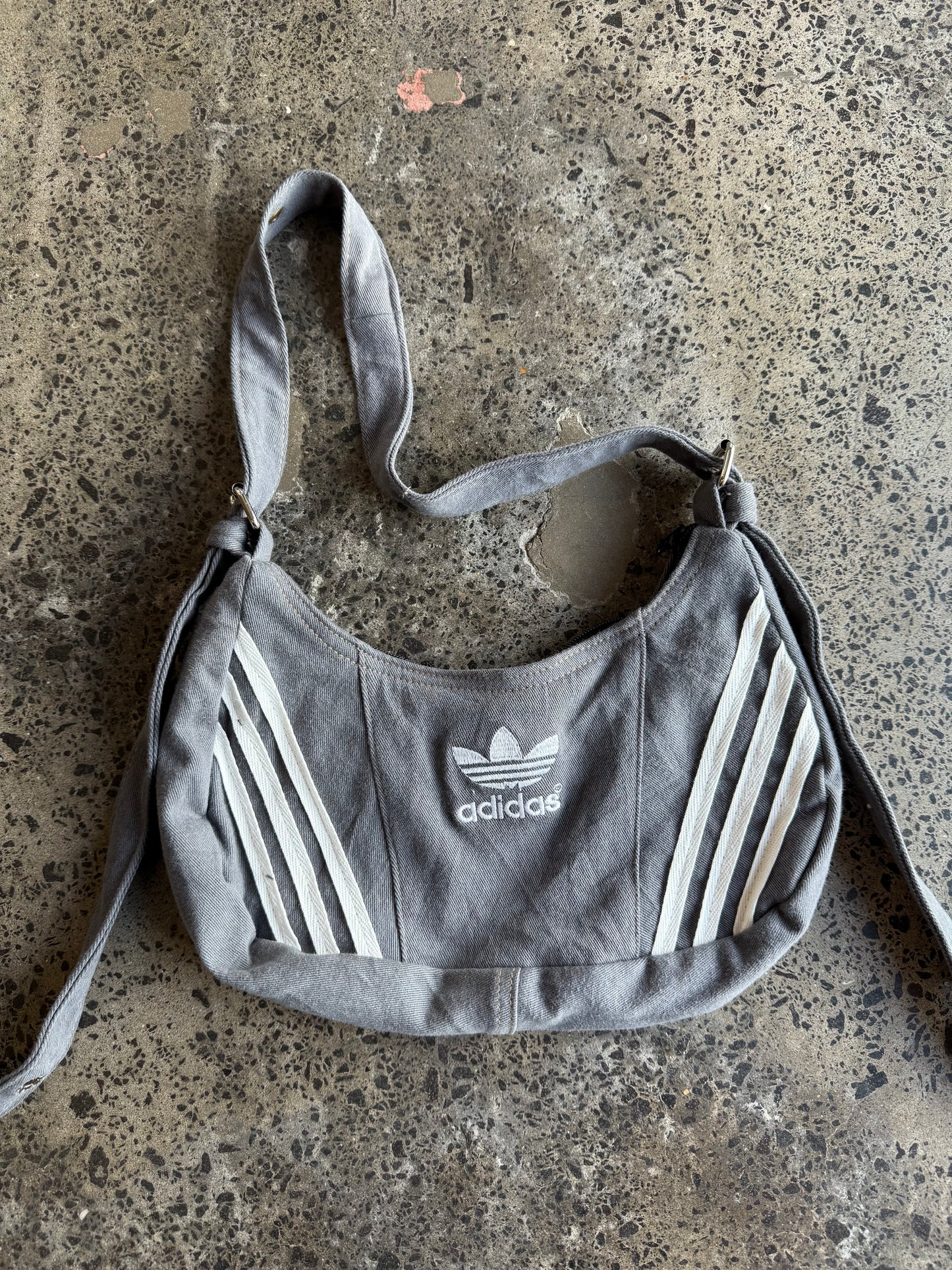 Mid Grey Adidas Rework Handbag