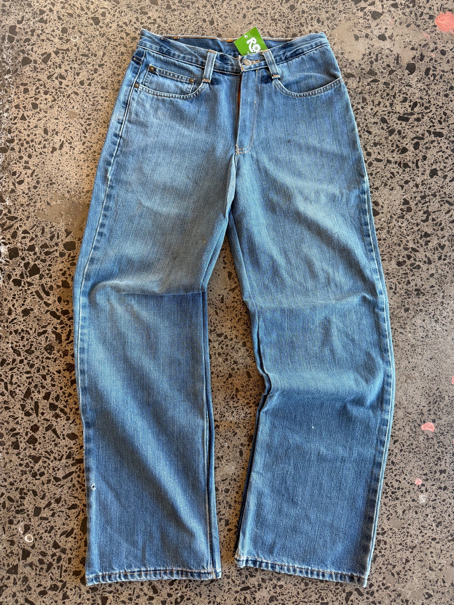 Mid Blue Carhartt Denim Jeans - 28W x 26L Mens OR 6/8 Womens