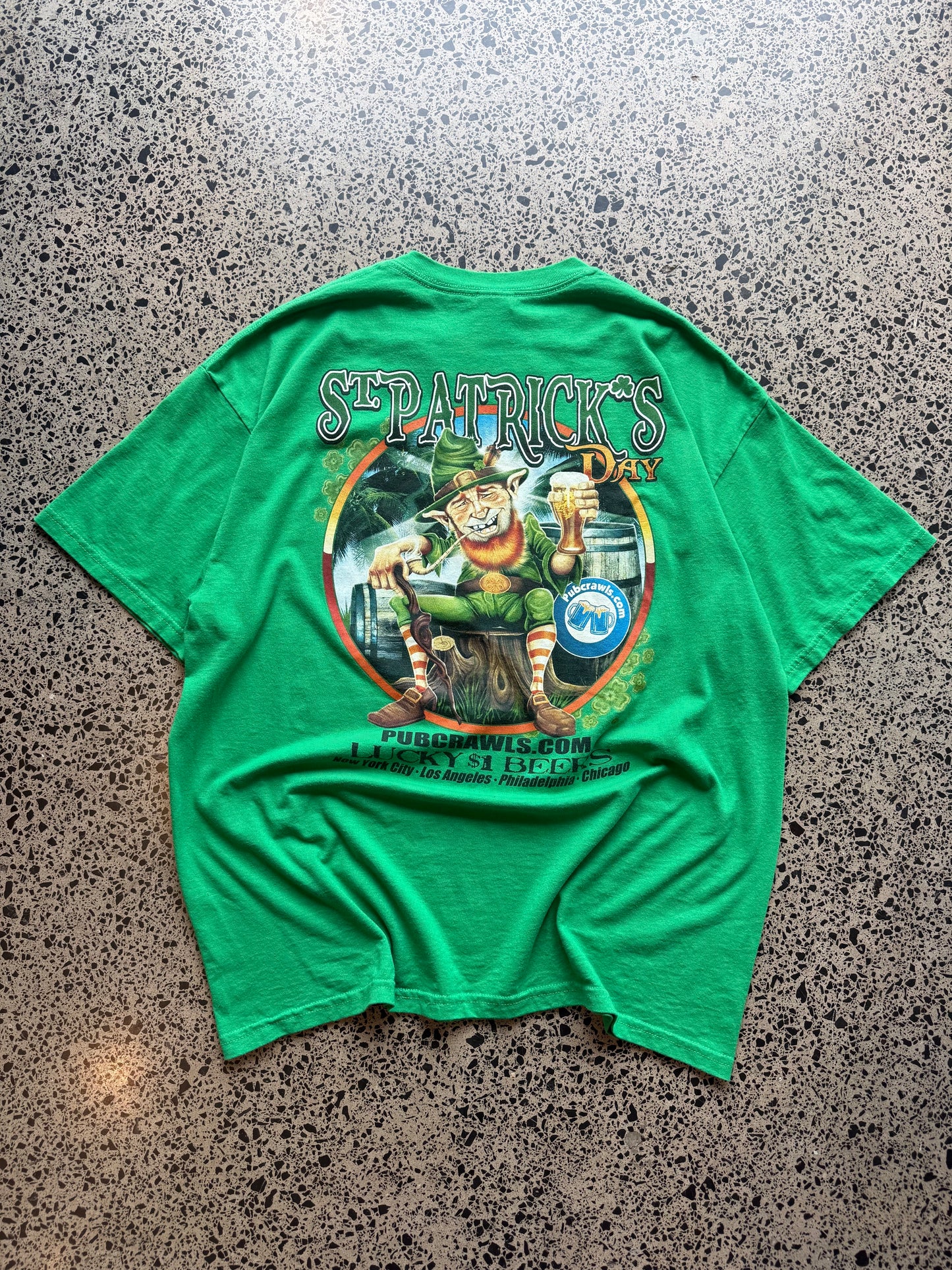 St. Patricks Leprechaun Graphic Tee - XL