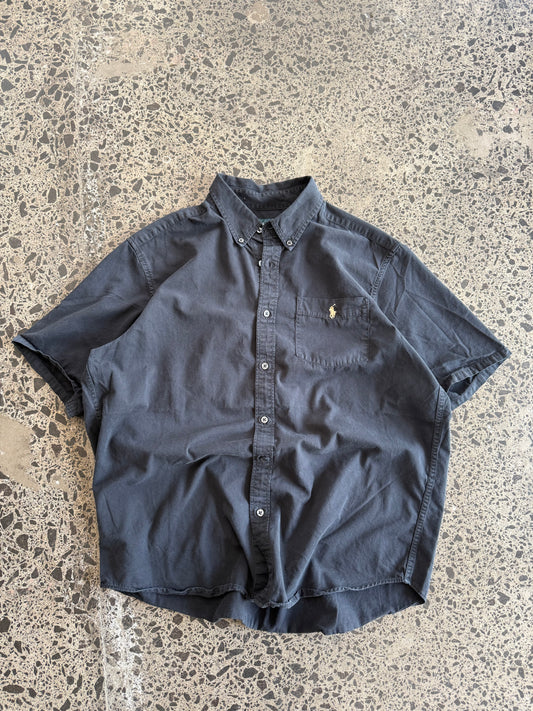 Short Sleeve Ralph Lauren Polo Button Up Shirt -  L