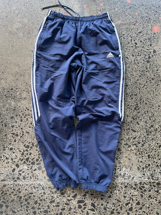 Y2K Mens Adidas Trackpants 1/2 Stripes - 34W