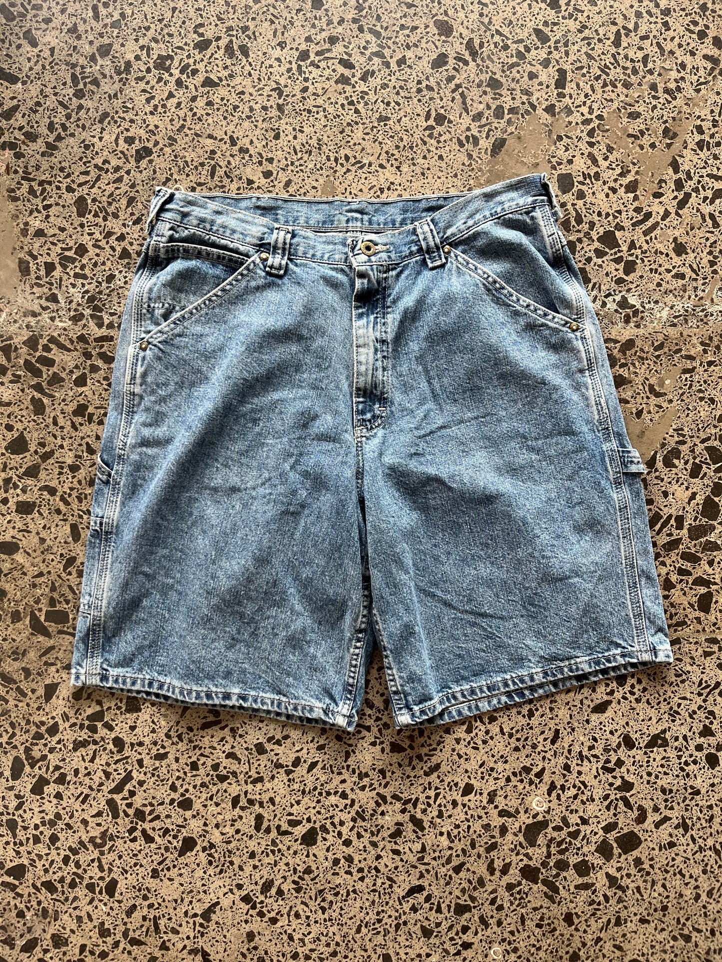 Stone Blue Wash Lee Jorts - 34W