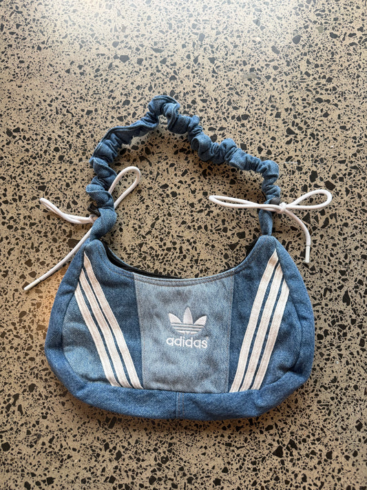 Light Wash Denim Adidas Rework Shoulder Bag