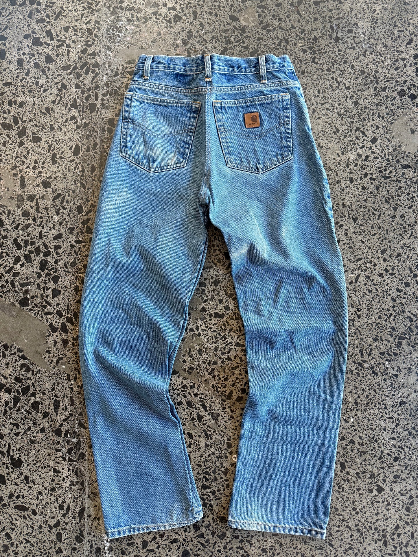 Light Blue Carhartt Denim Jeans - 28W x 28L Mens OR 6/8 Womens