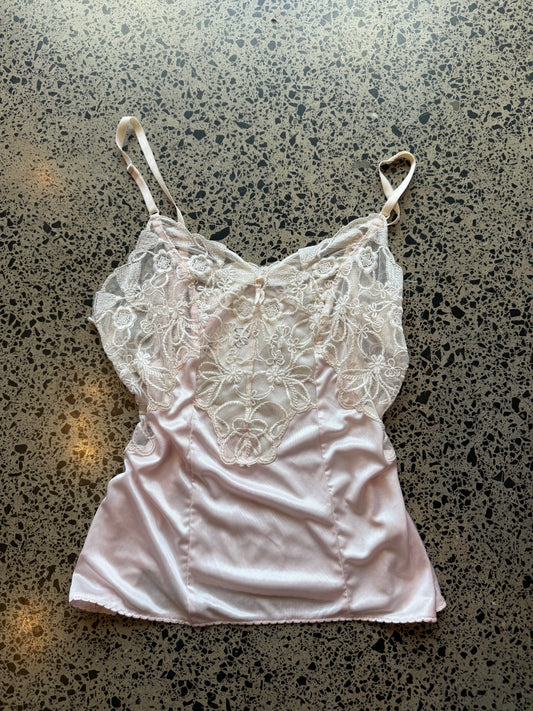 Pink Lacey Cami - XS
