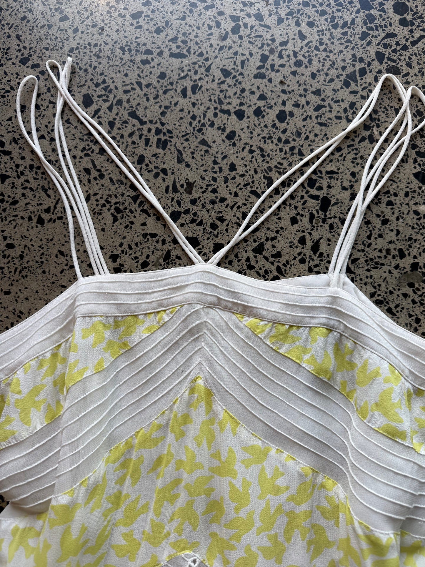 White & Yellow Fairy Top - S