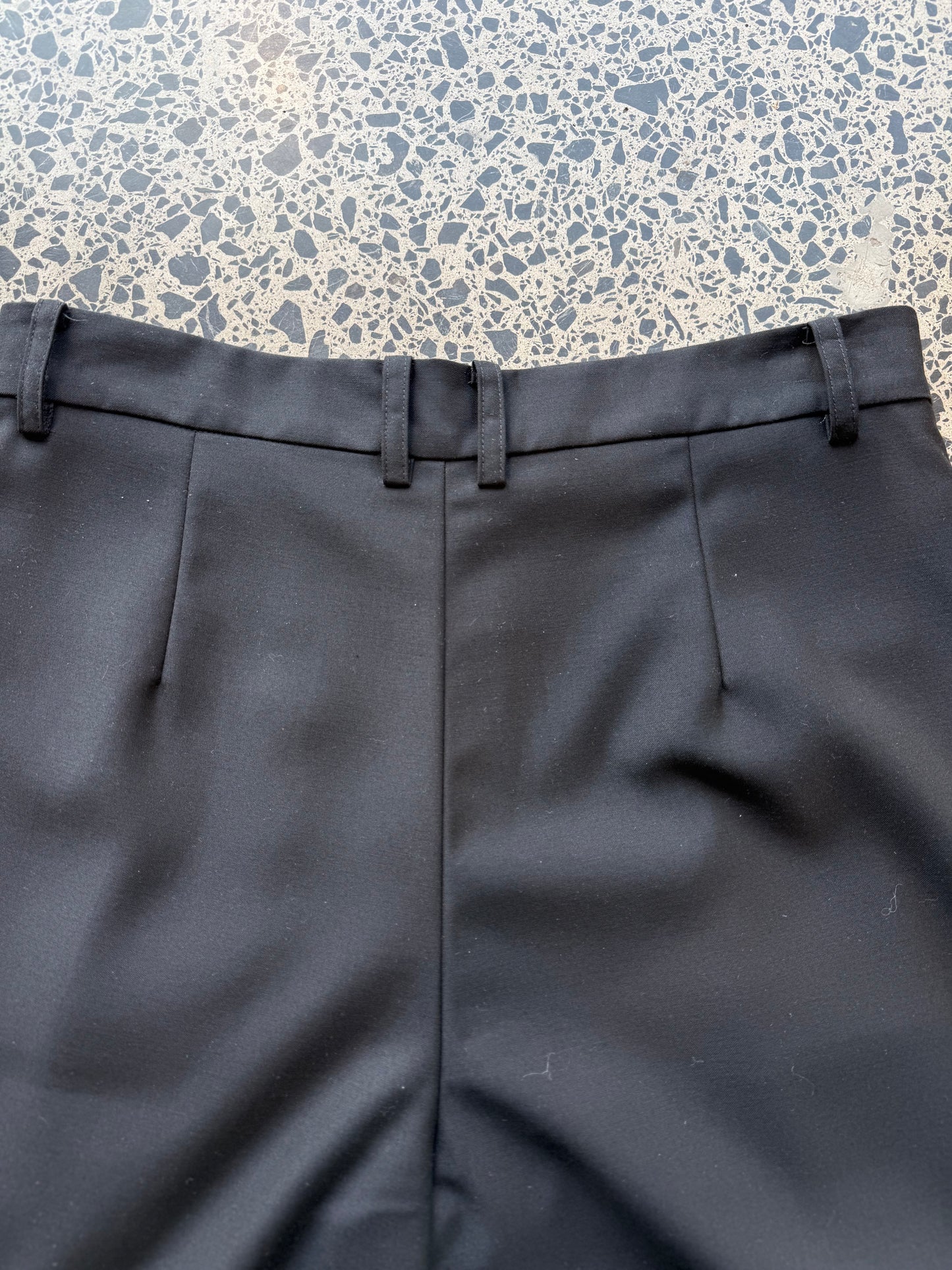 Black  double pleated pants by NZ Designer Rendall - size L 