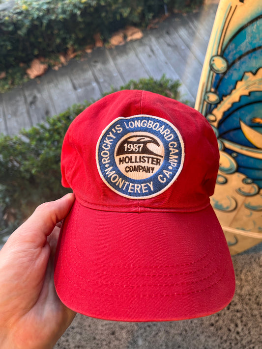 Hollister ‘Rocky Longboard’ Red Cap