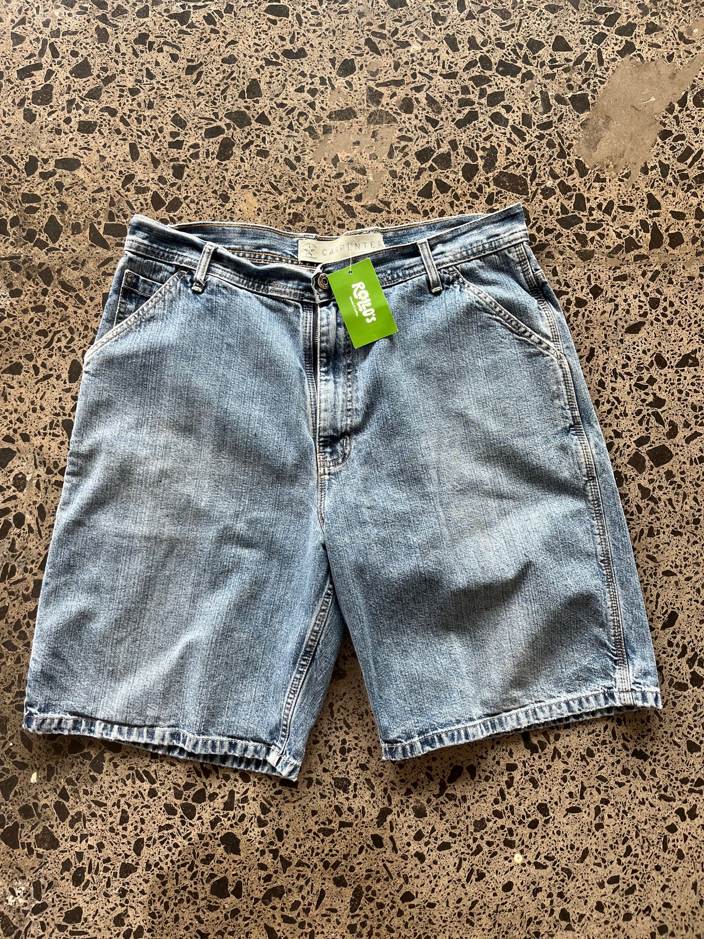 Stone Wash Carpenter Jorts - 34W