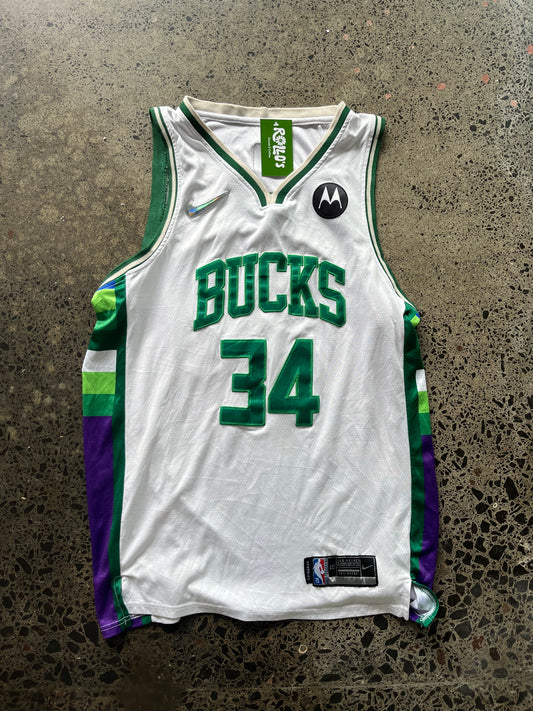 Icon Edition Bucks 'Antetdkdunmpd' 34 NBA Jersey