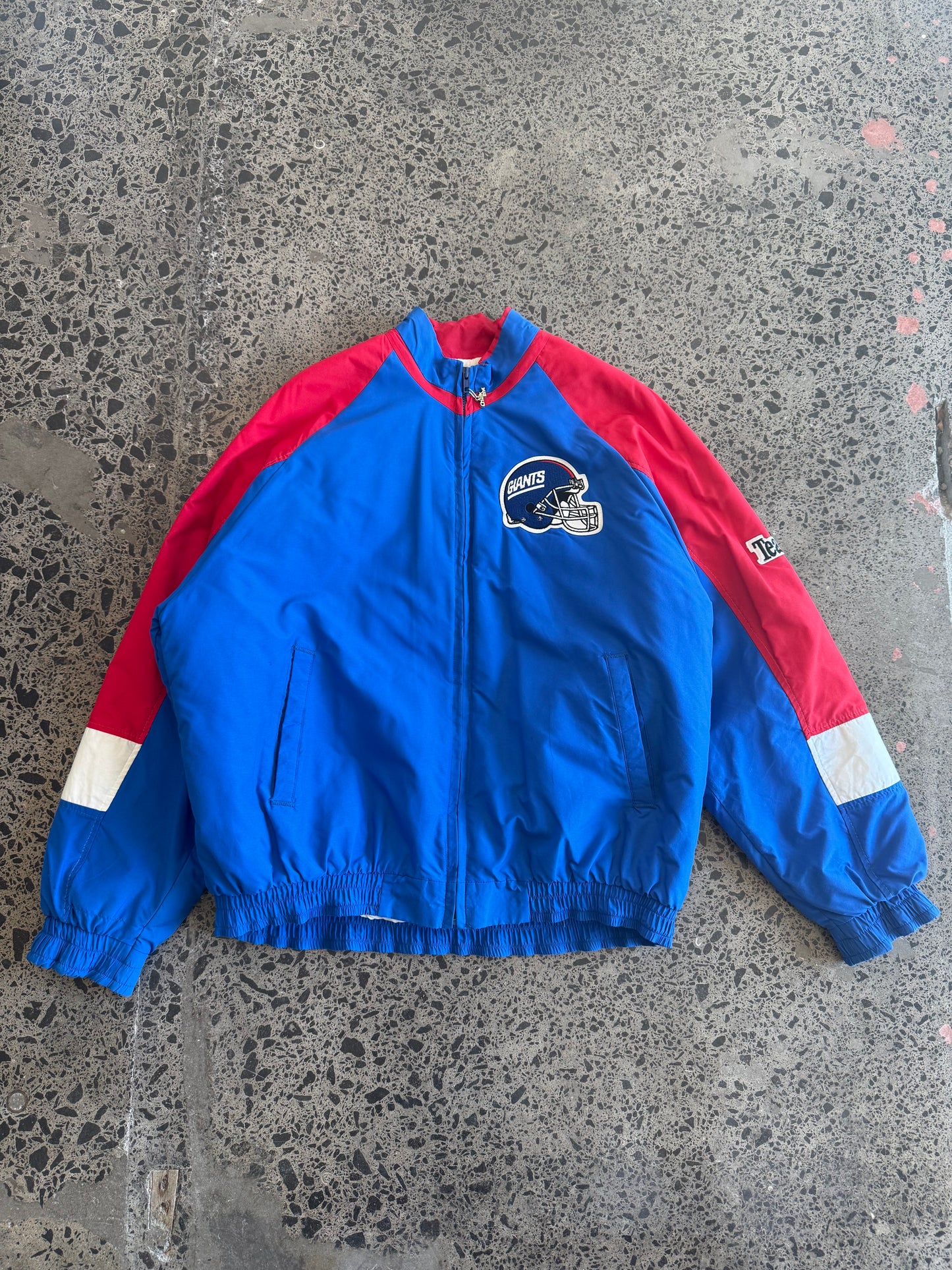 1991 NY Giants Bomber Chalk Line Jacket - 2XL