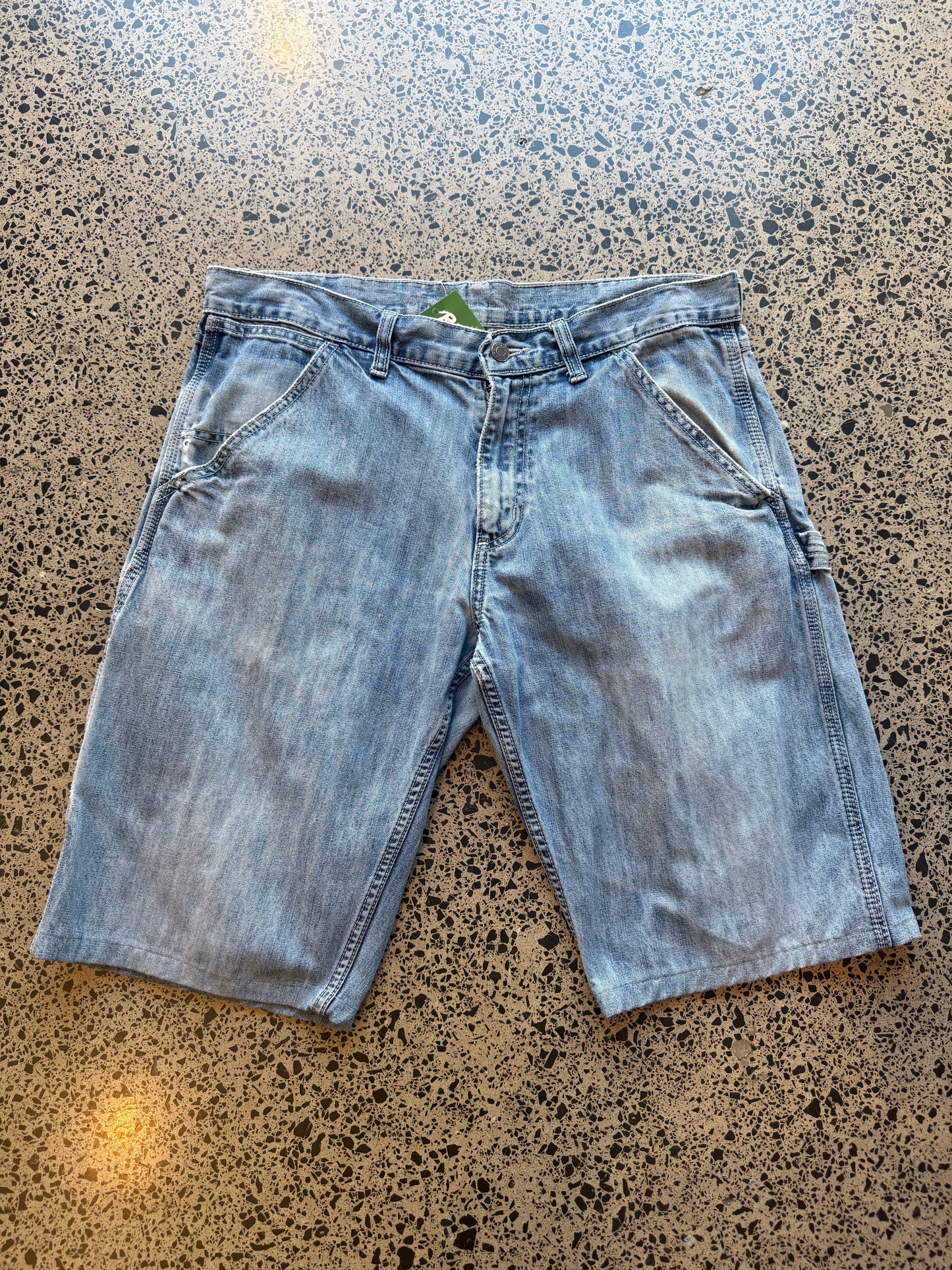 Light Wash Denim Jorts - 34W (L)