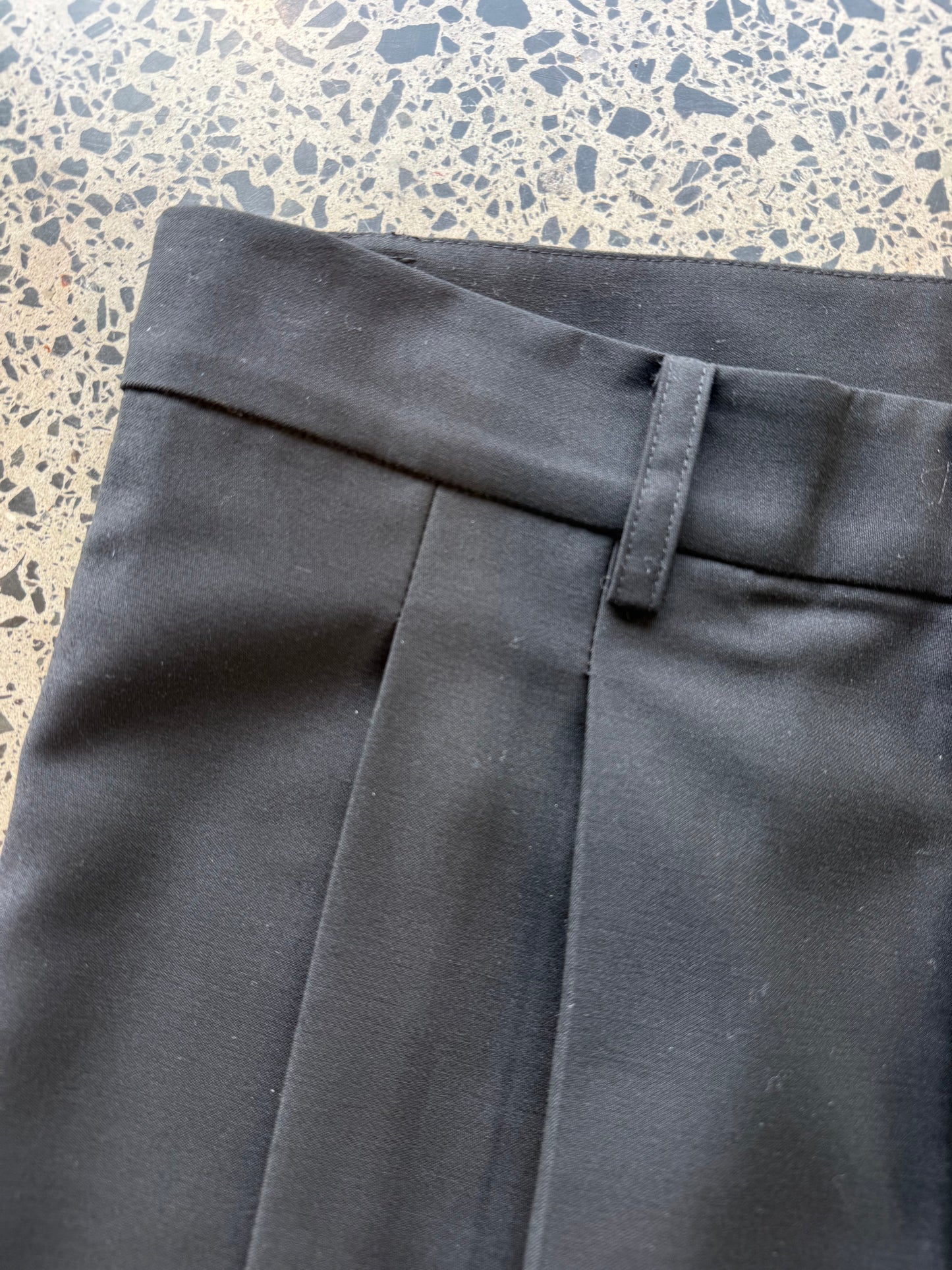 Black  double pleated pants by NZ Designer Rendall - size M 