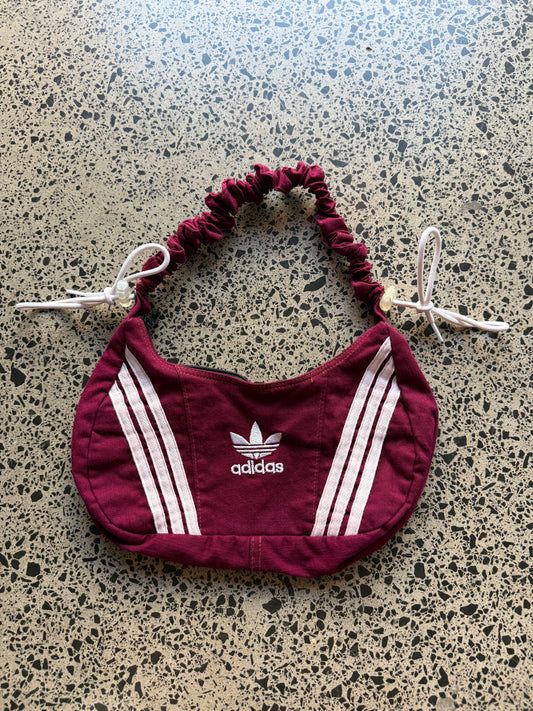 Red Adidas Rework Scrunchy Shoulder Bag
