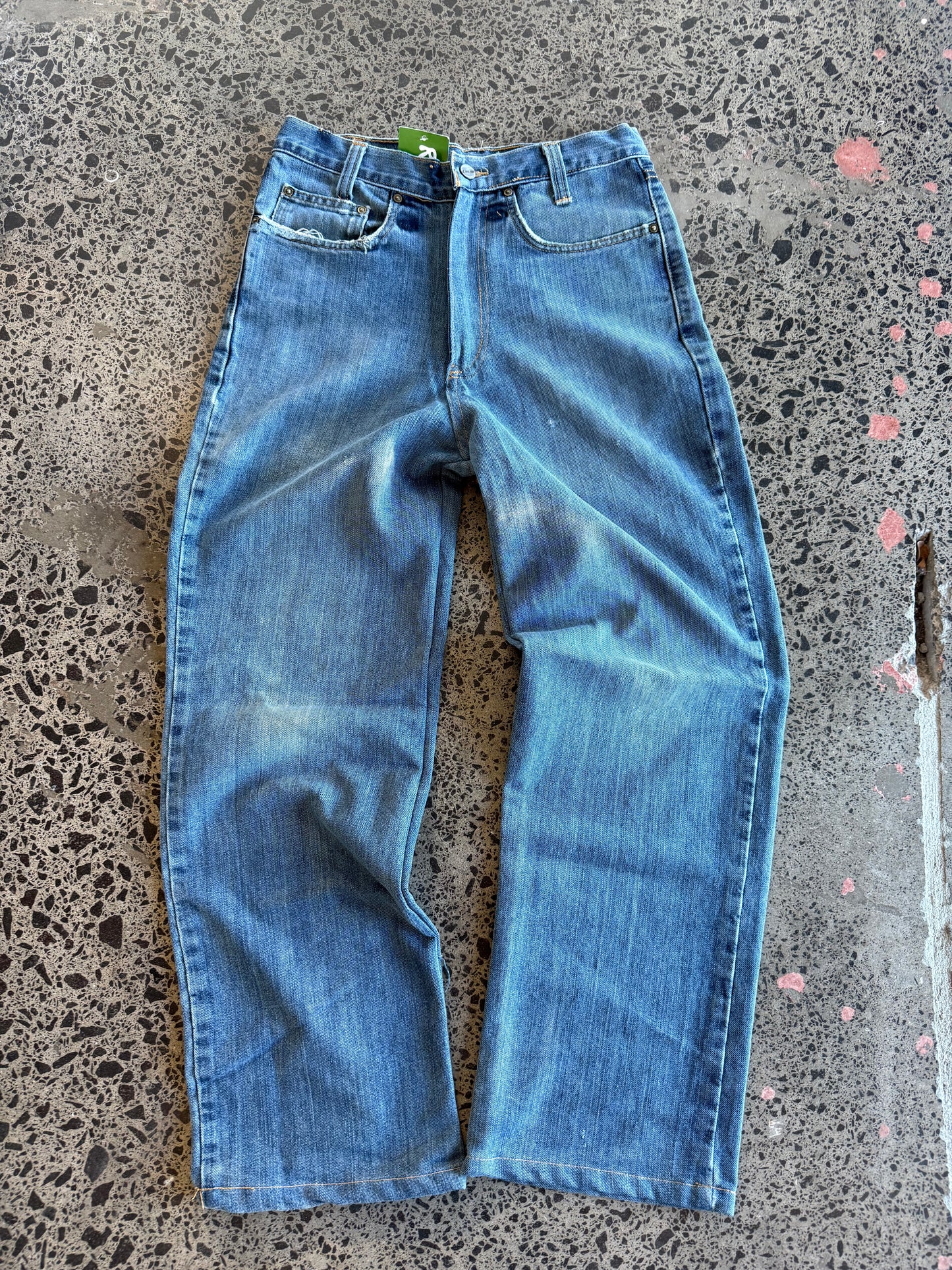 Mid Blue Carhartt Denim Jeans - 28W x 30L Mens OR 6/8 Womens