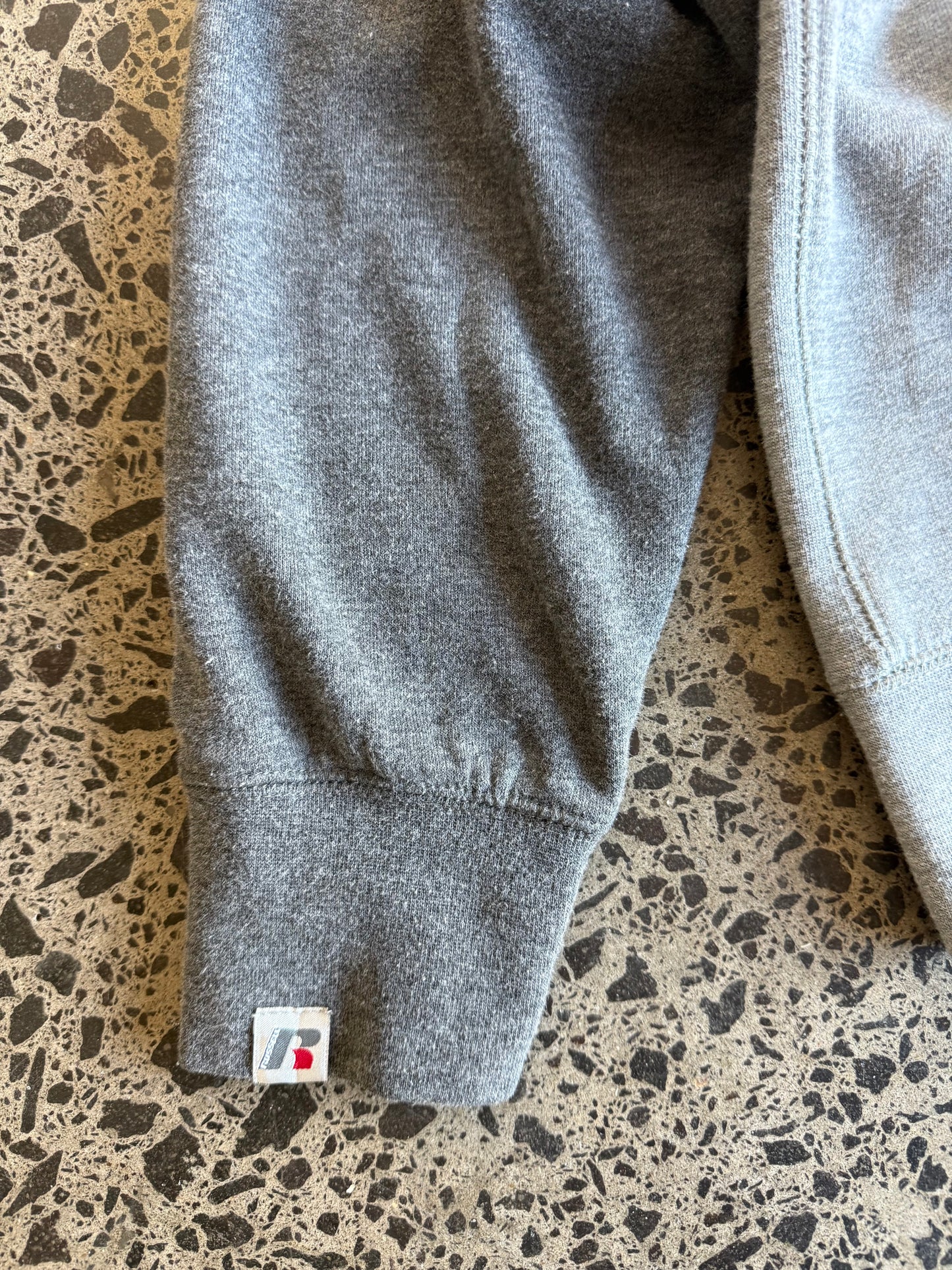 Two-Tone Russell Blank Crewneck Jumper - L