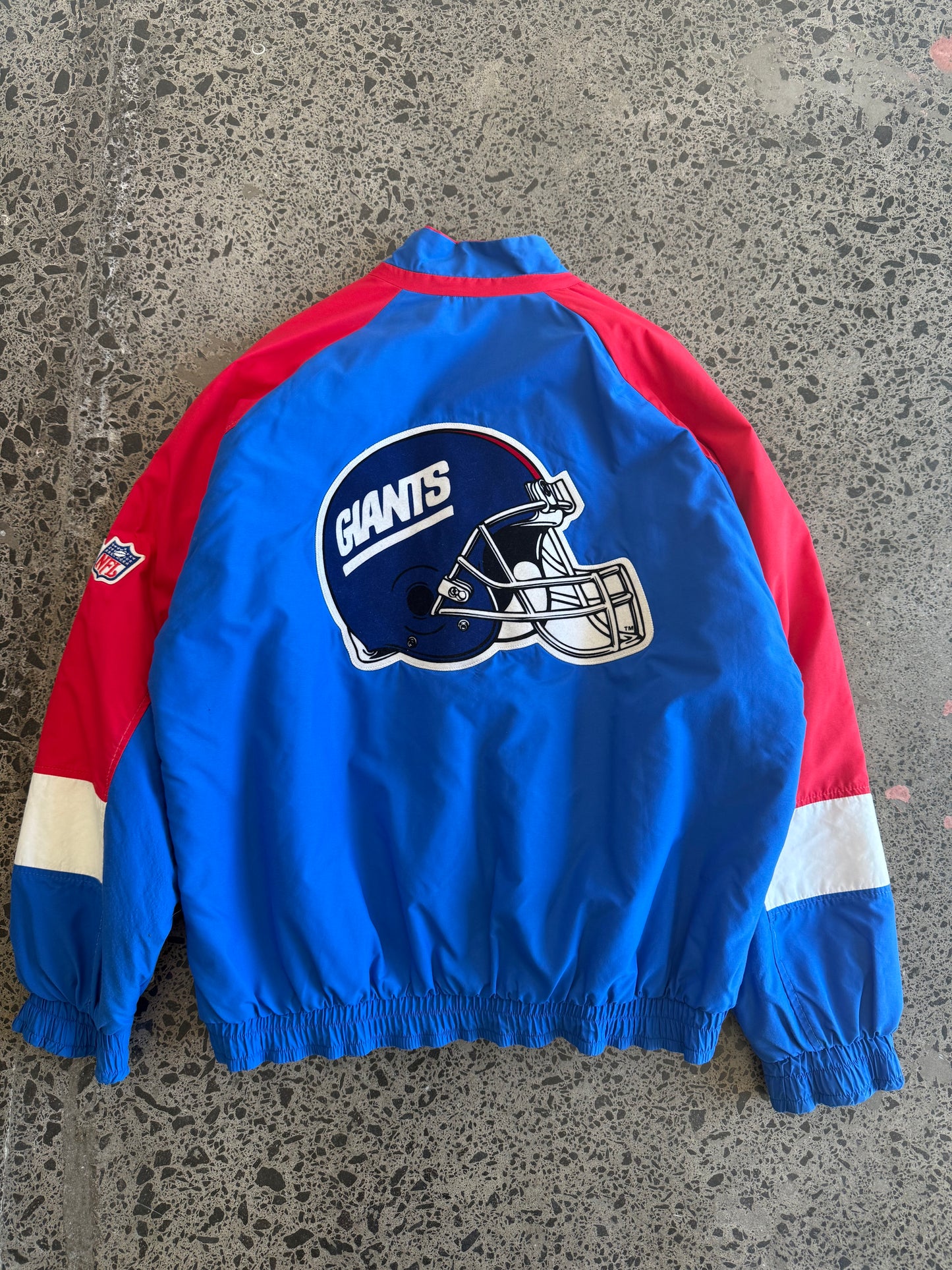 1991 NY Giants Bomber Chalk Line Jacket - 2XL