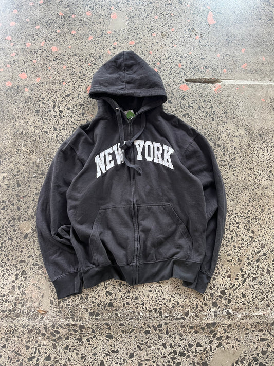 Black NY Embroidered Hoody - XL