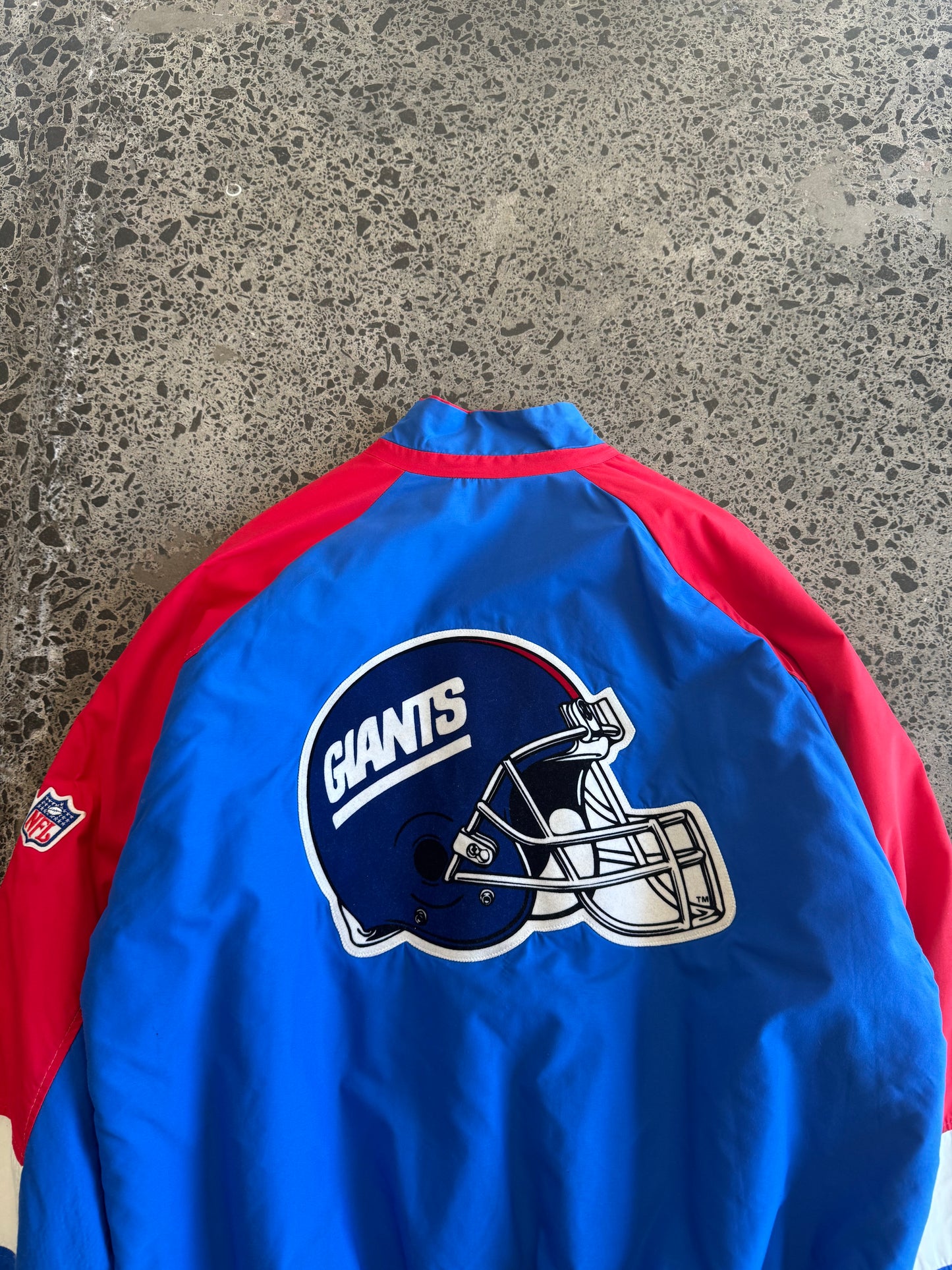 1991 NY Giants Bomber Chalk Line Jacket - 2XL