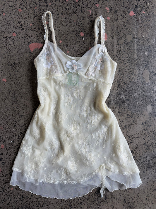 Lacey Spaghetti Strap Flower Cami - M/L