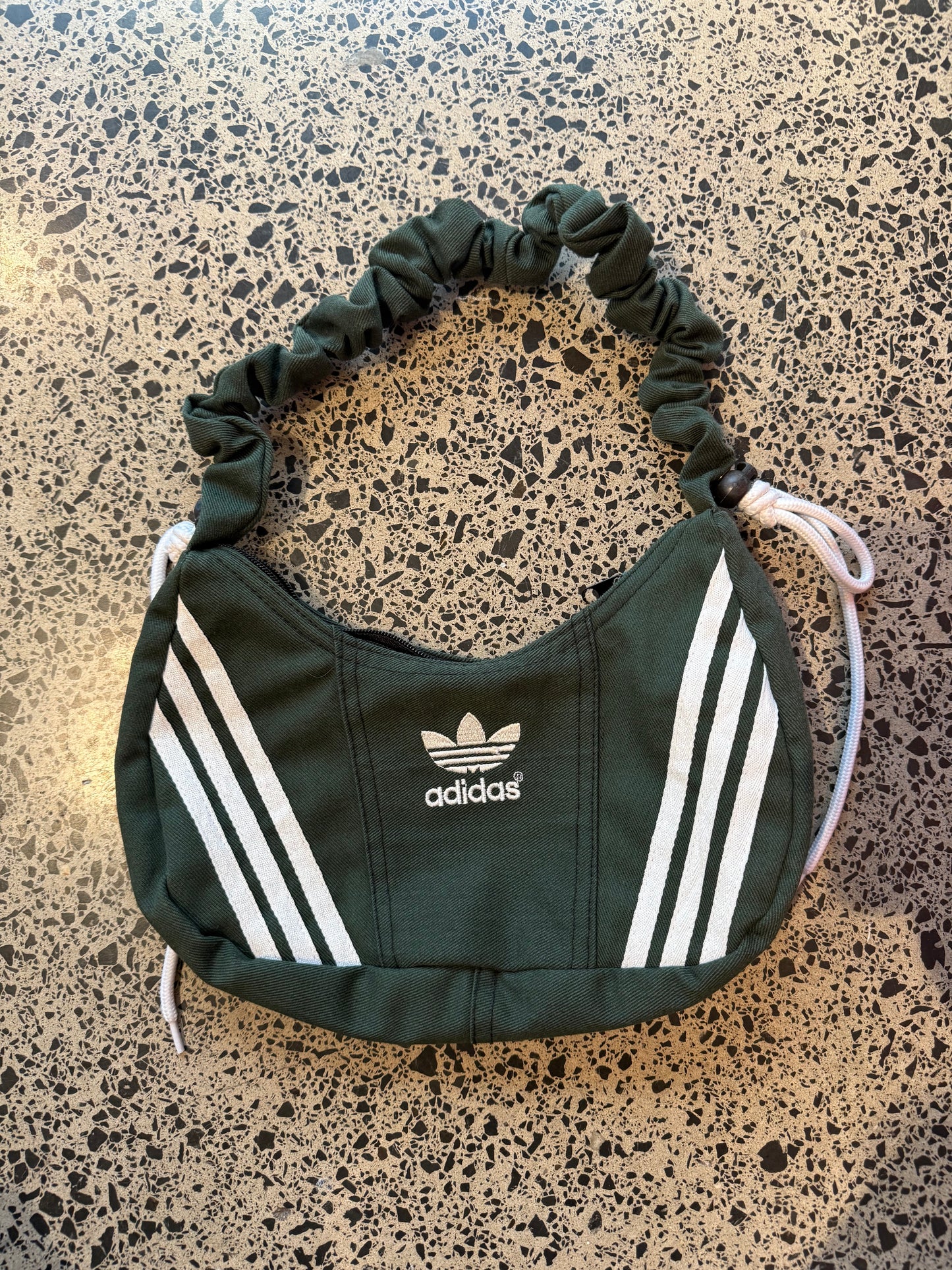 Dark Green Adidas Rework Shoulder Bag
