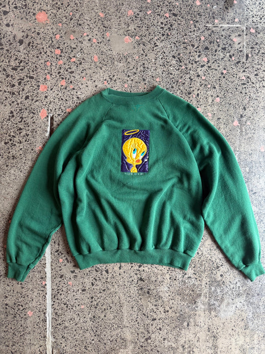 1995 Tweedie Embroidered Crewneck - Large