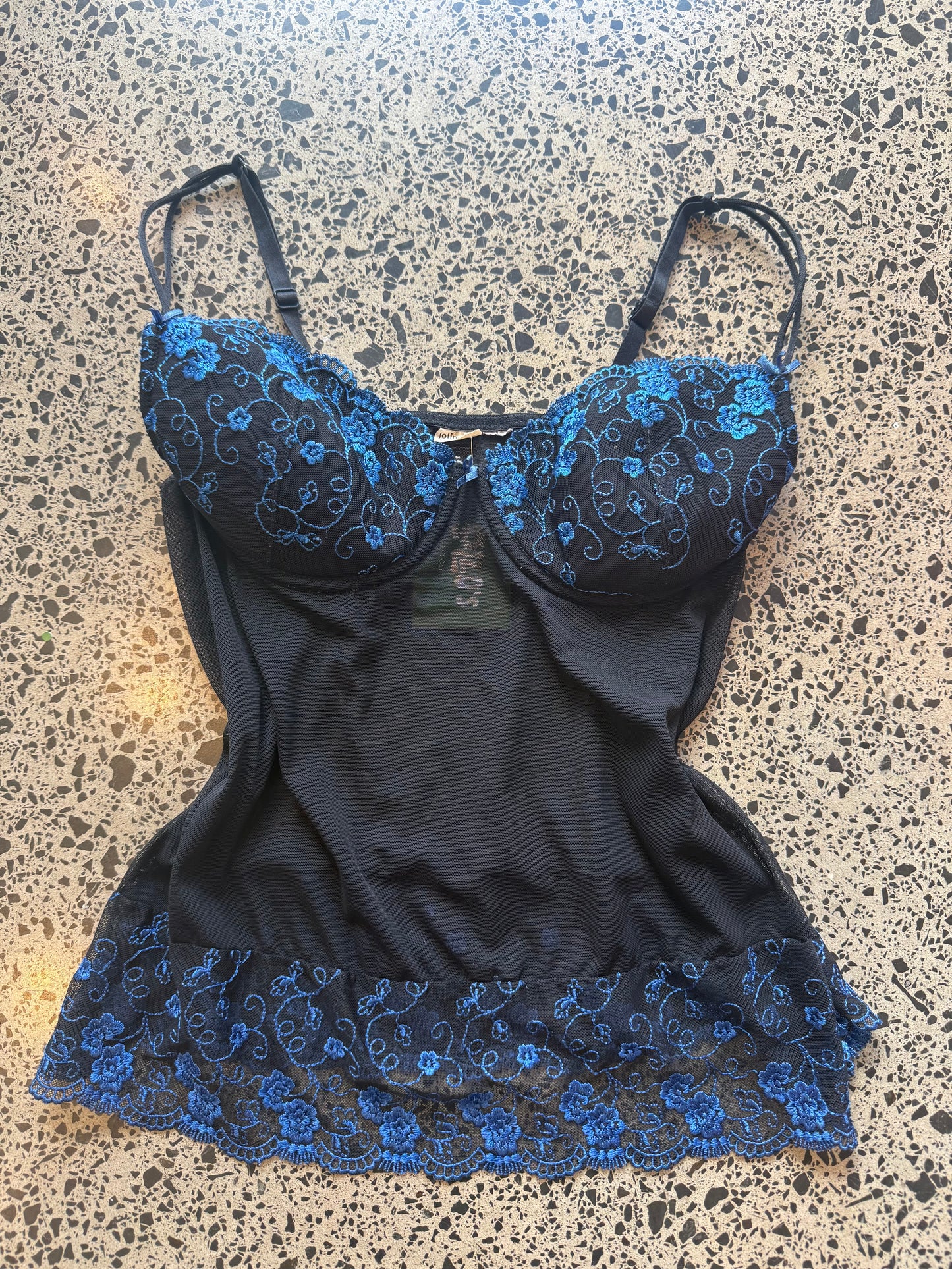 Black & Blue Cami - S